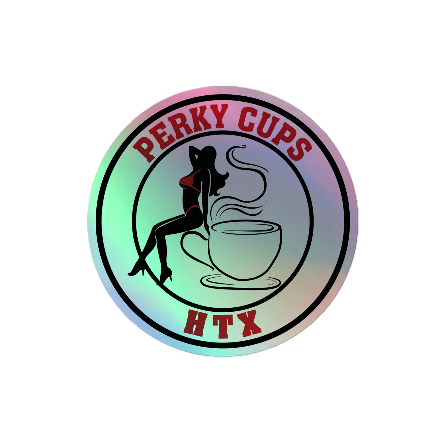 PERKY CUPS - Holographic stickers