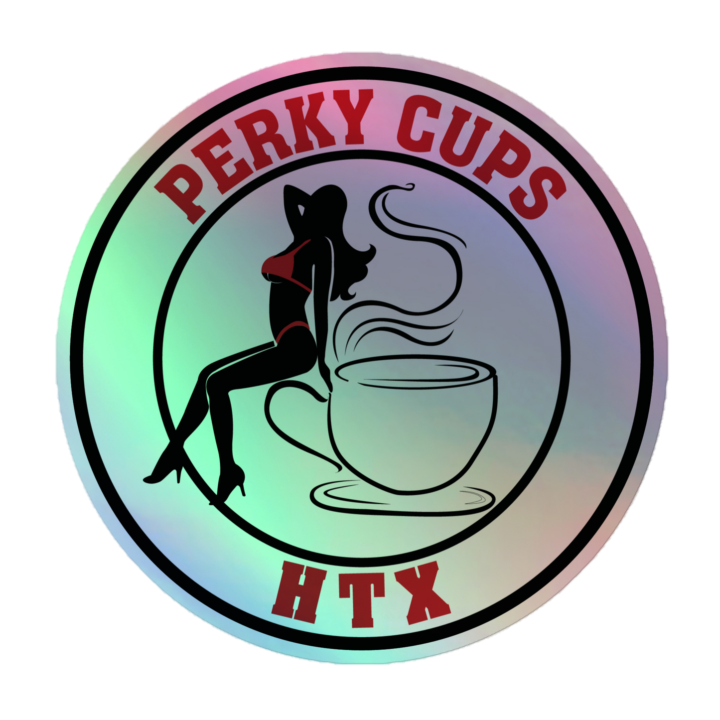 PERKY CUPS - Holographic stickers