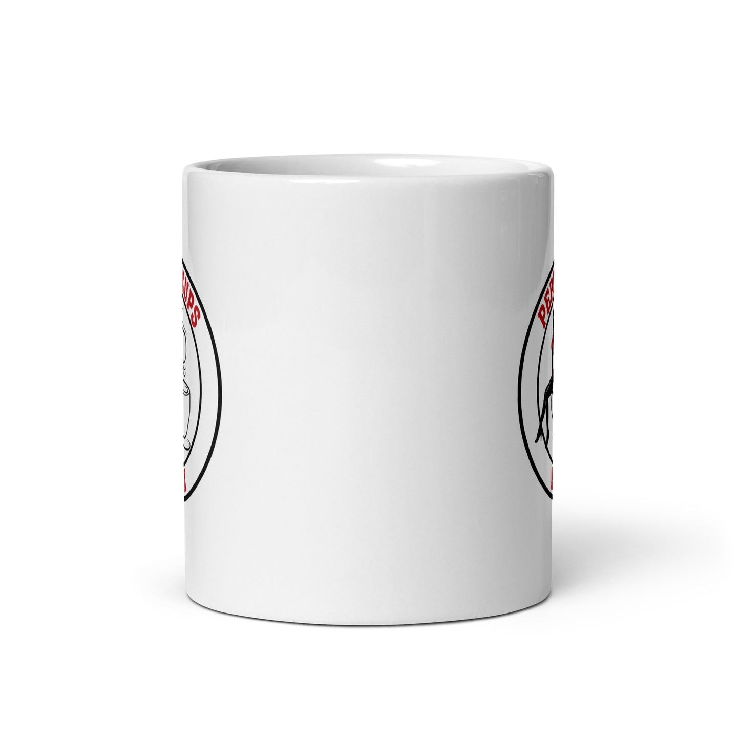 PERKY CUPS - White glossy mug