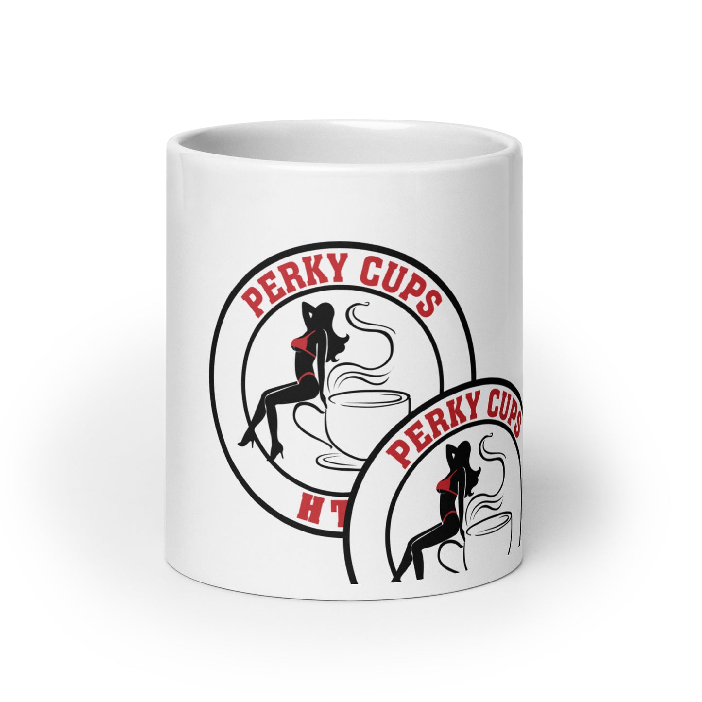 PERKY CUPS - White glossy mug